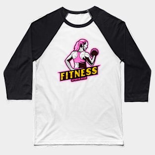 Fitness Sports Design T-shirt Coffee Mug Apparel Notebook Sticker Gift Mobile Cover Baseball T-Shirt